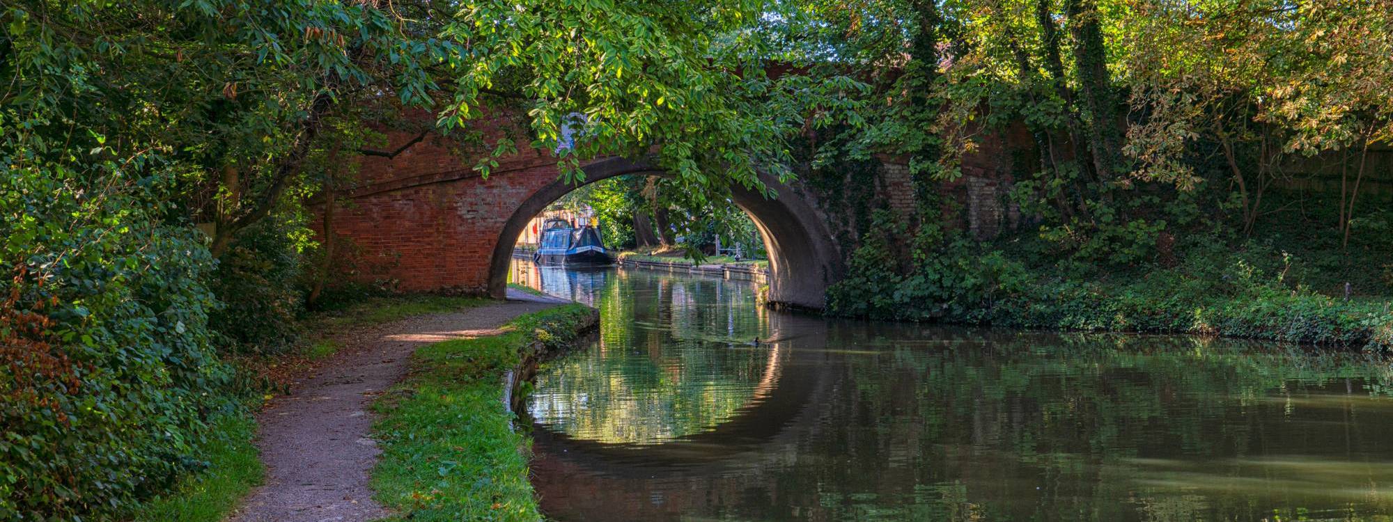 Bridge Over The Grand Union Canal in Milton Keynes